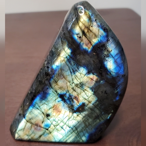 Labradorite Crystal Freeform, Two-Sided Flash, 0.67 Pounds - Picture 3 of 13